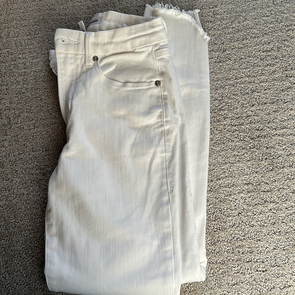 Good American Good Legs Crop in white